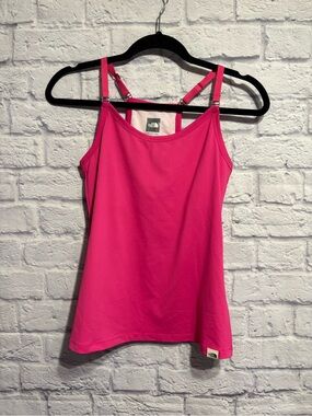 The North Face Women's Hot Pink Adjustable-Strap Tank Top Small